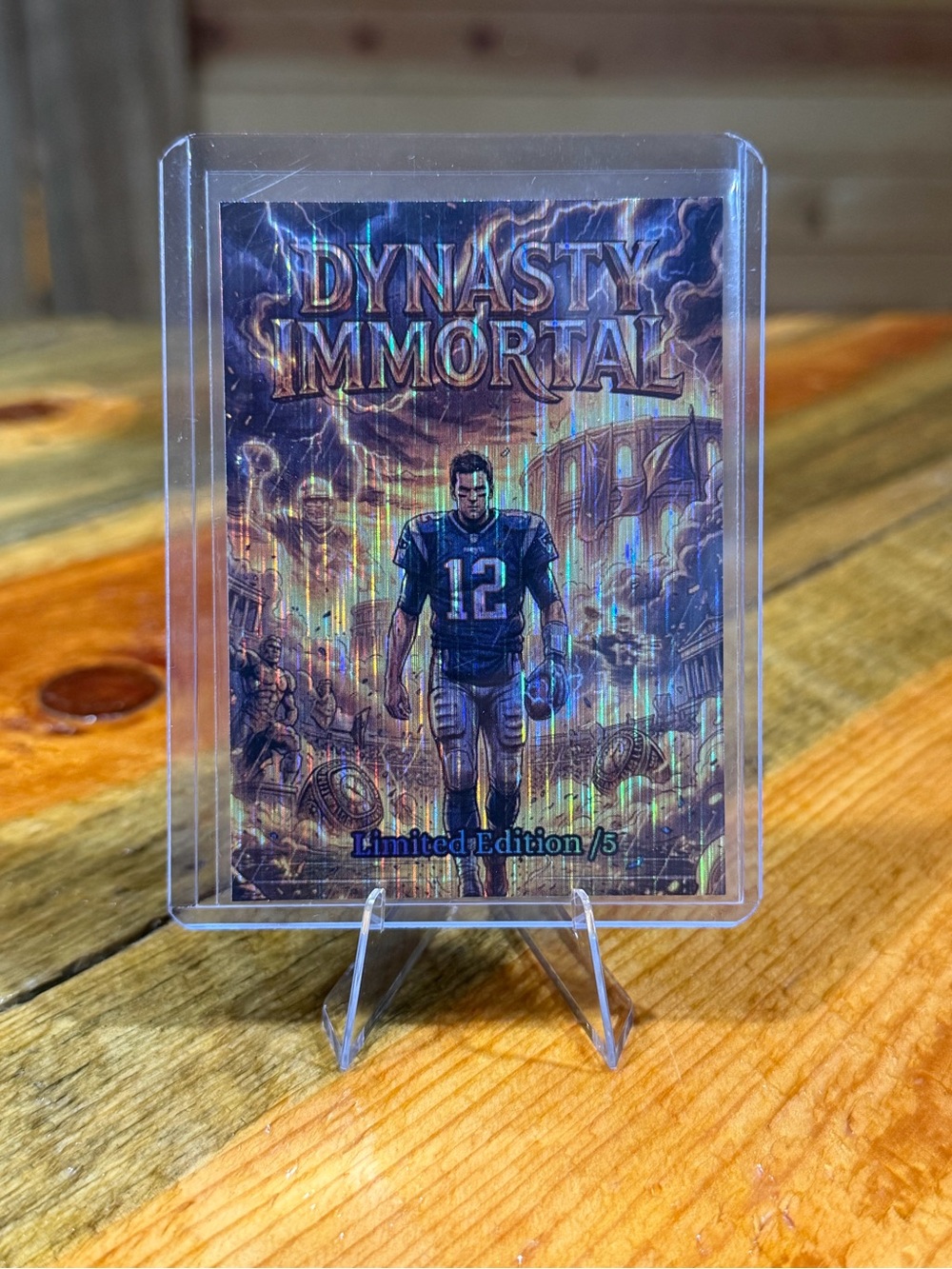 Tom Brady Dynasty Immortal Limited Edition /5 Custom Football Trading Card